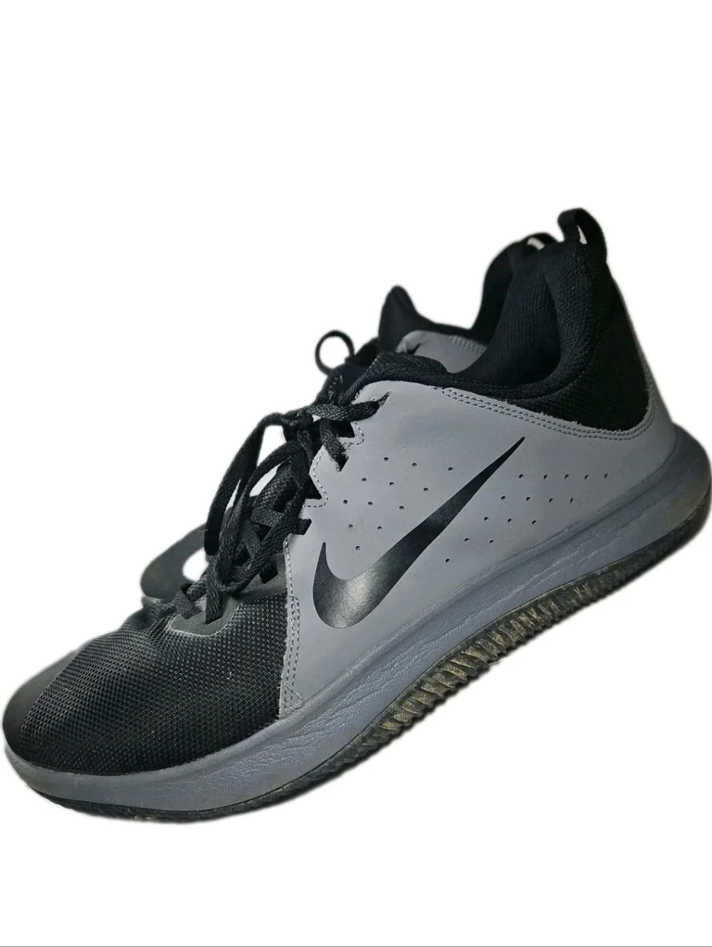 Nike Fly By Low Men Sz12 Blk Flywire Street Gym Sleaze Y2k Boho Run[6E